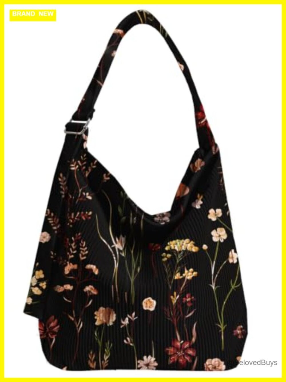 Corduroy Hobo Bag Women Large Zipper Tote Handbag